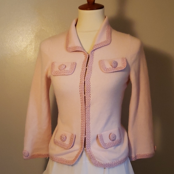 Nanette Lepore Sweaters - Nanette Lepore Vintage look Cashmere Cardigan S